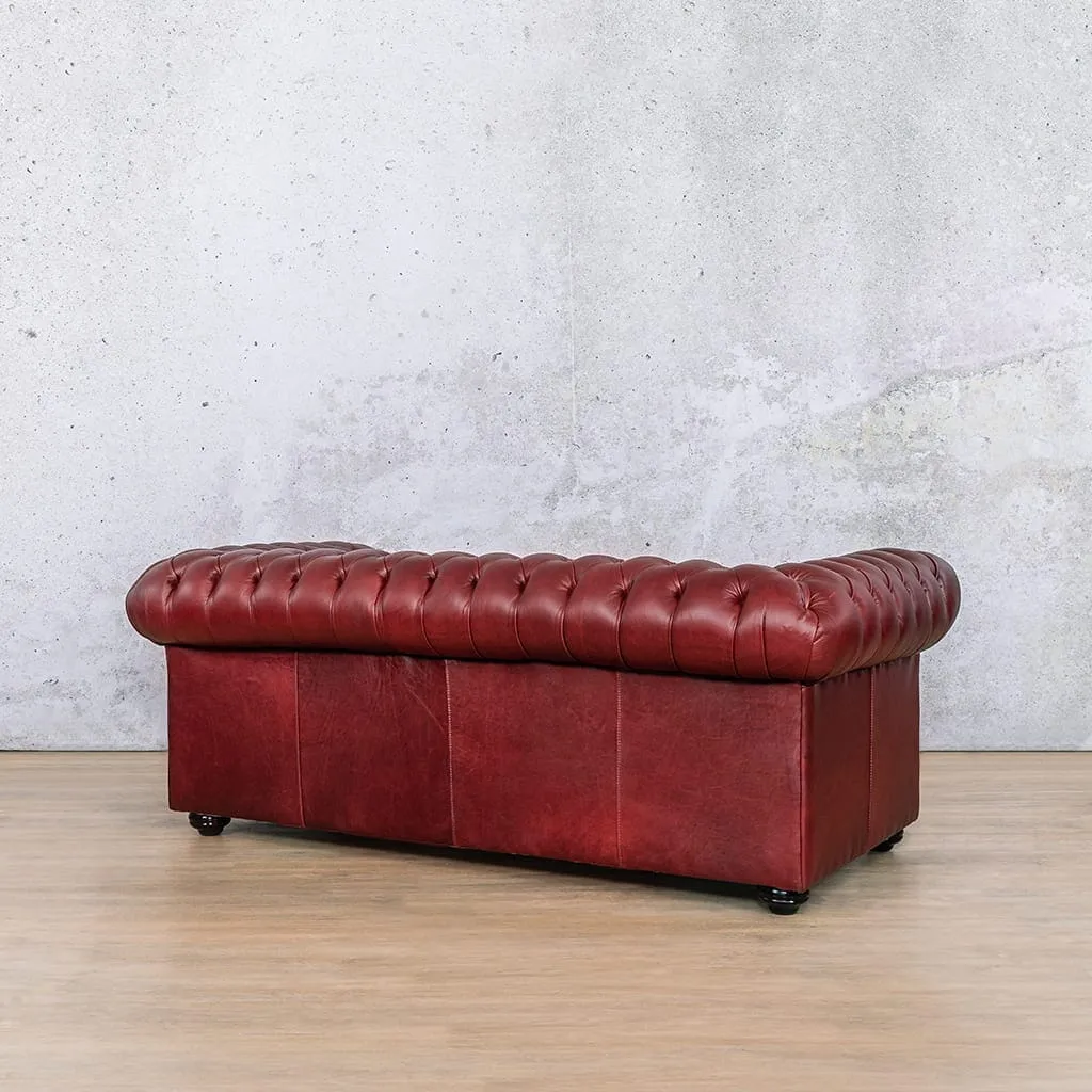 Chesterfield 2 Seater Leather Sofa