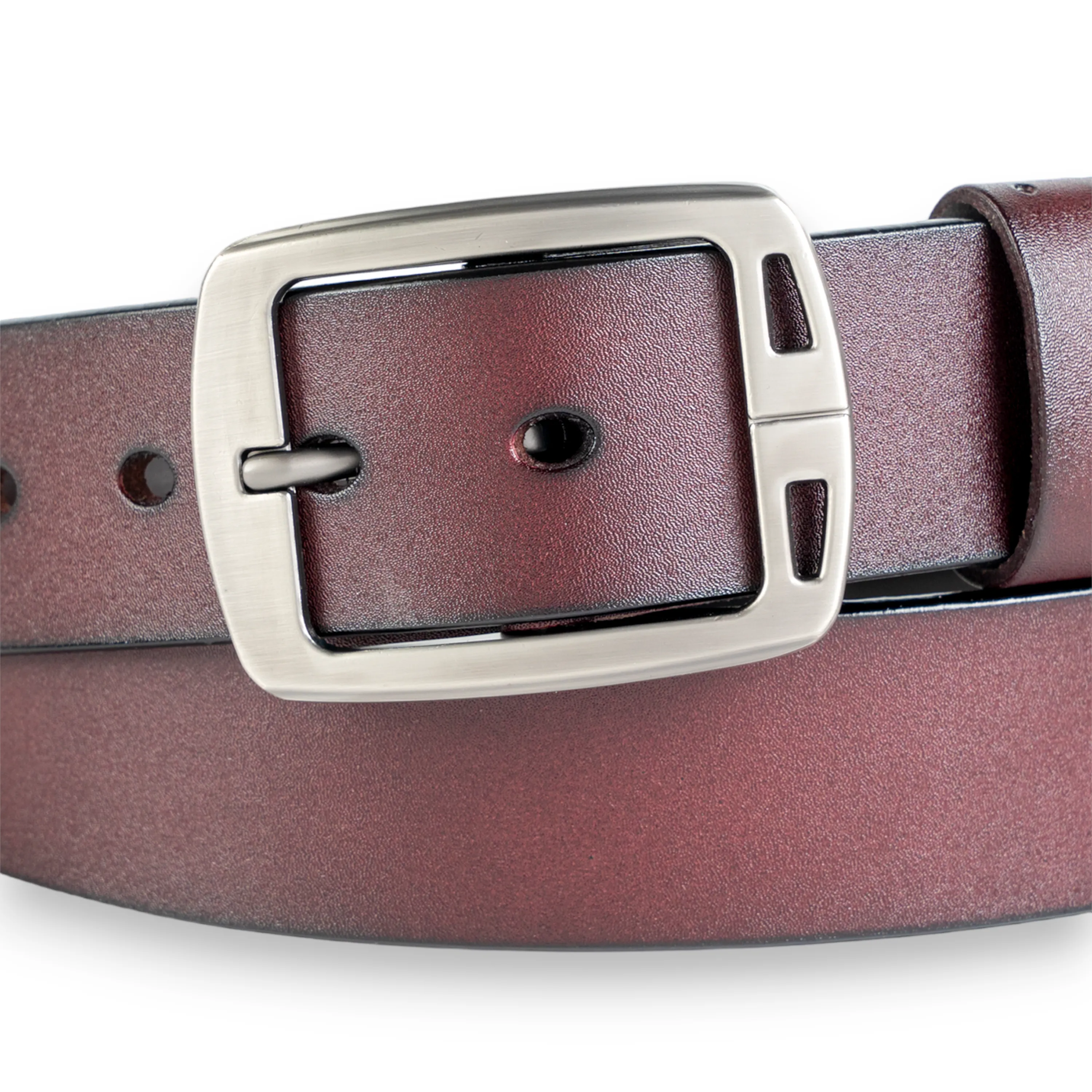 Chokore Casual Vegan Leather Belt (Maroon)