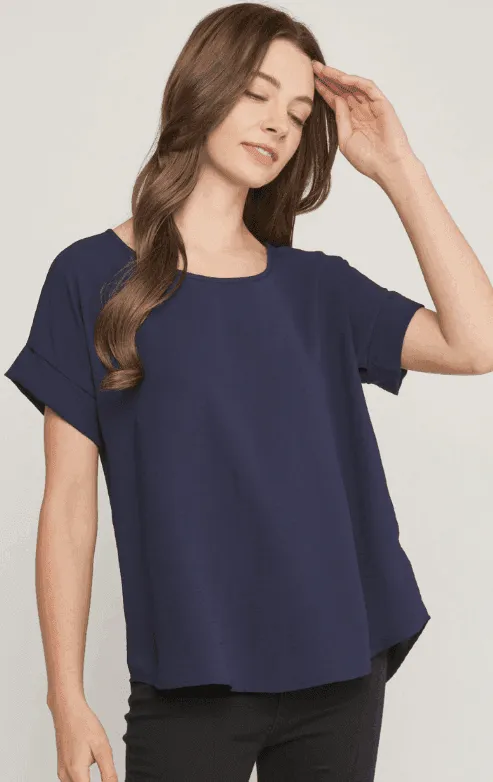 Classic Cuff Sleeve Top