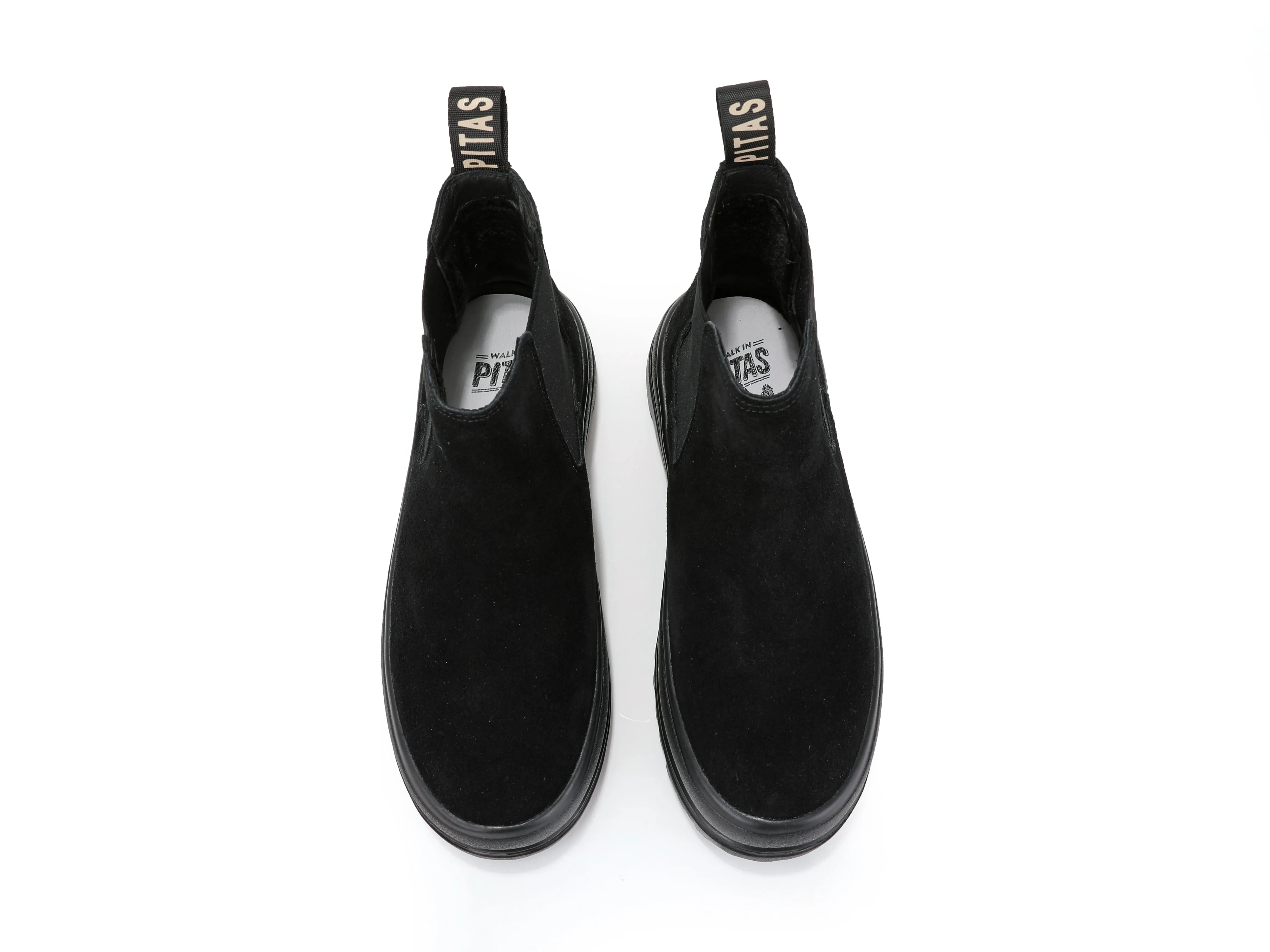 Combat Black Suede Chelsea Boots