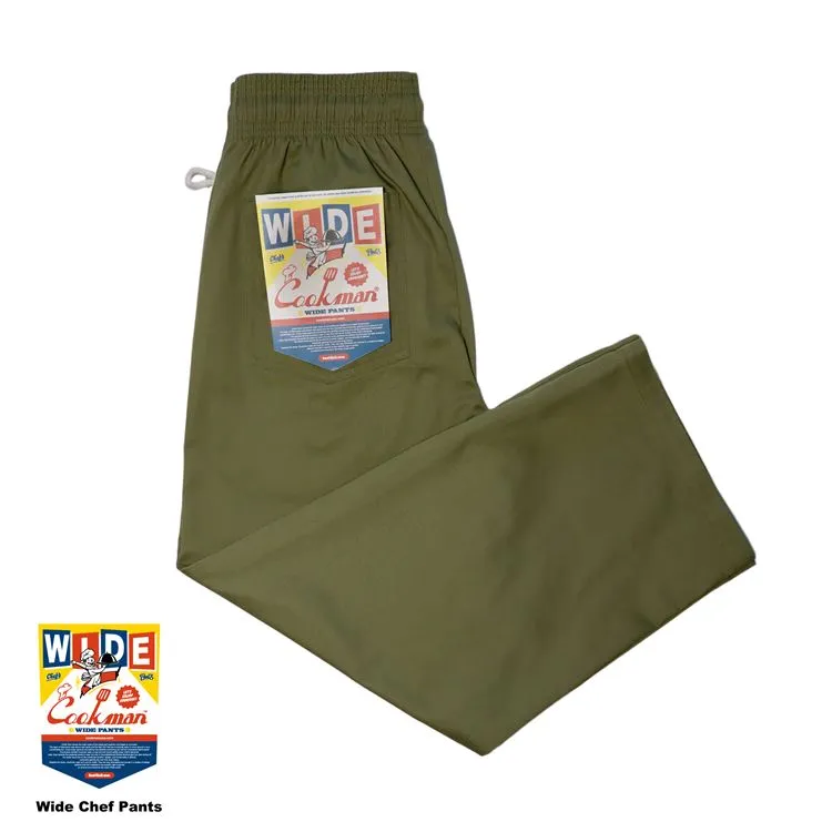 Cookman Wide Chef Pants - Olive