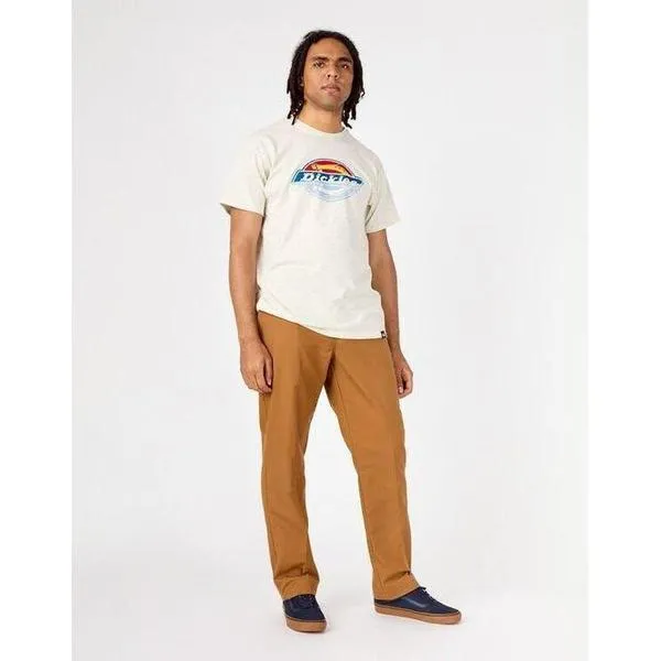 Dickies Skateboarding Pants Flex Slim Fit Straight Leg Brown Duck