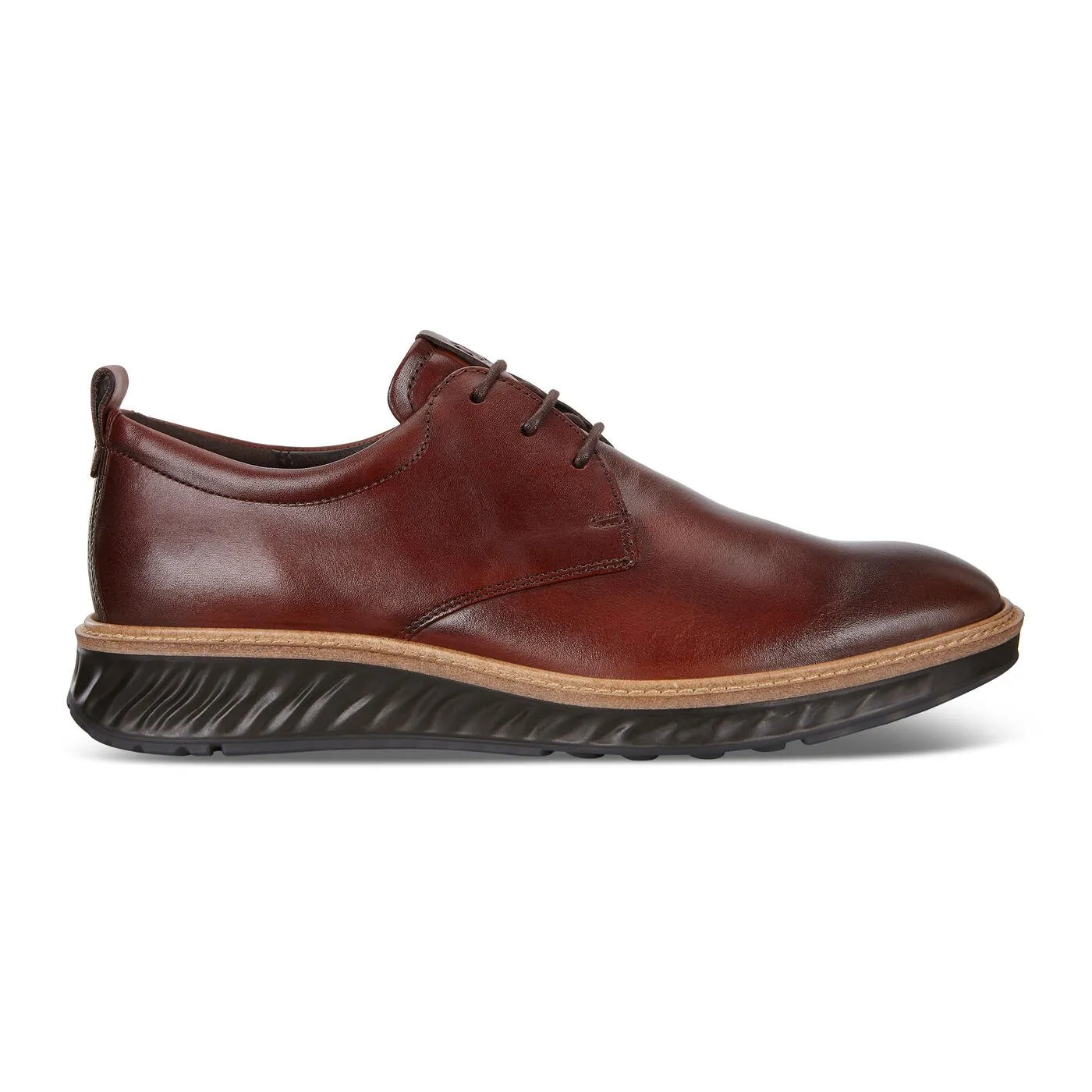 Ecco ST.1 Hybrid Plain Toe Cognac Men's