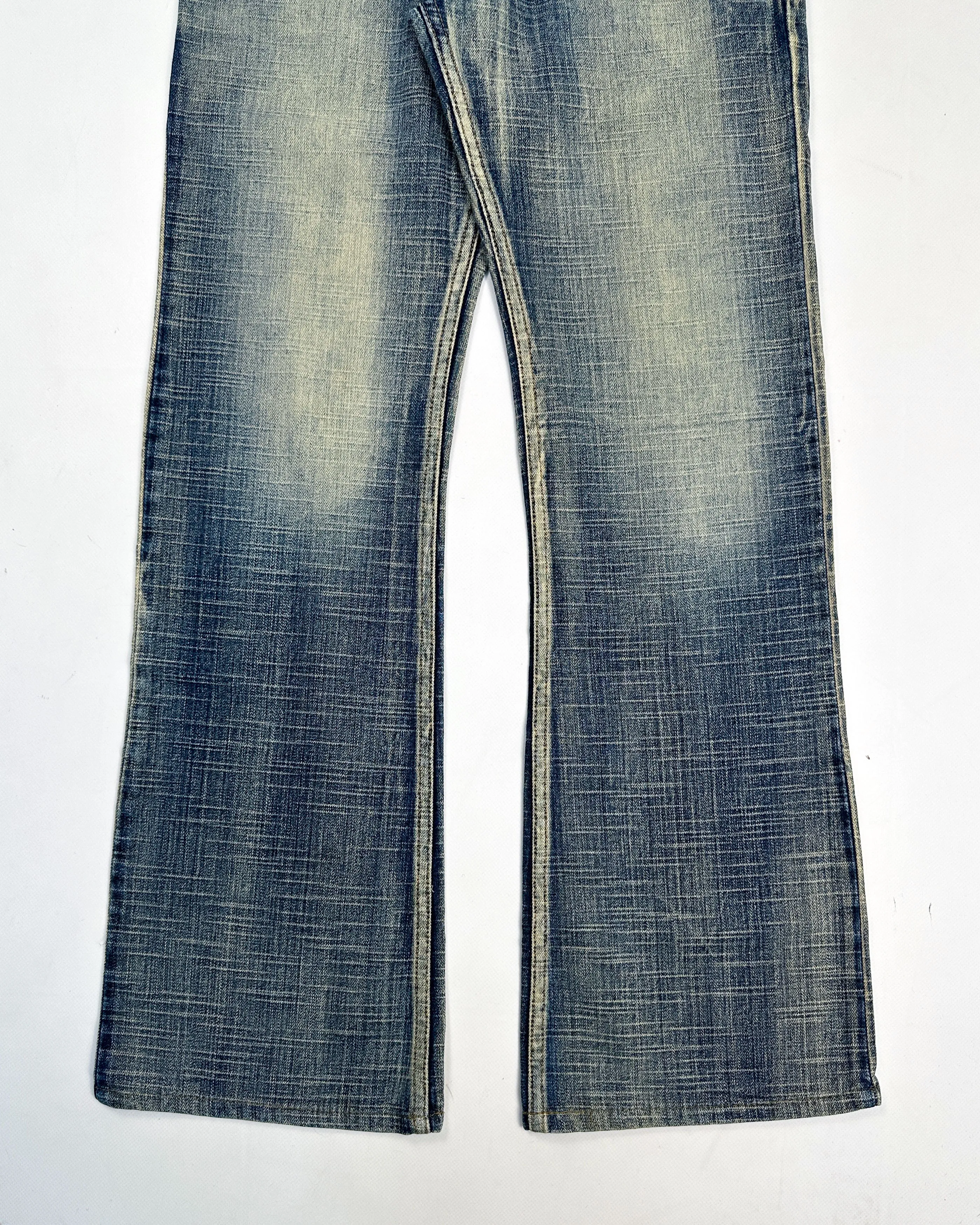 Energie Washed Denim Straight Pants 2000's