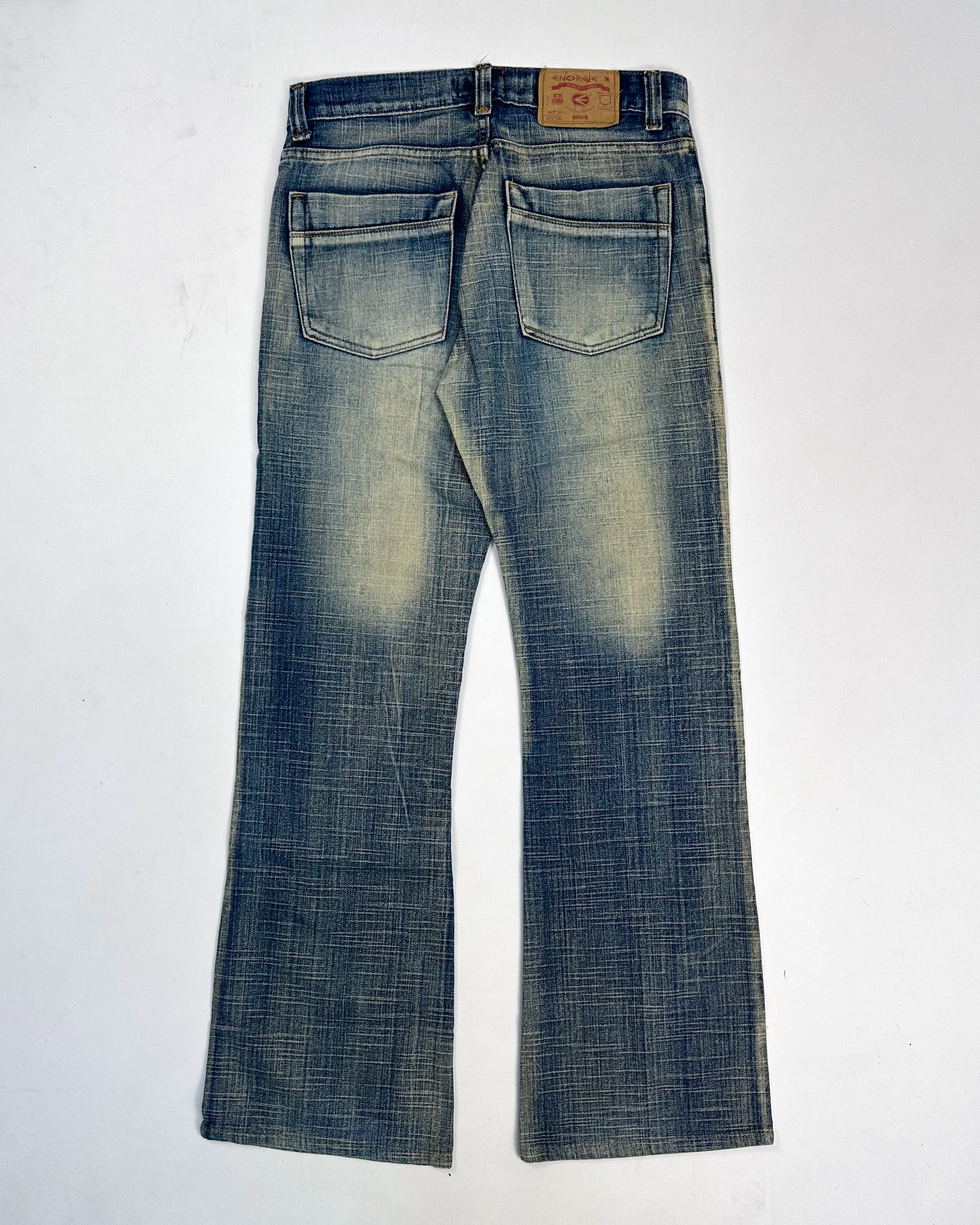 Energie Washed Denim Straight Pants 2000's