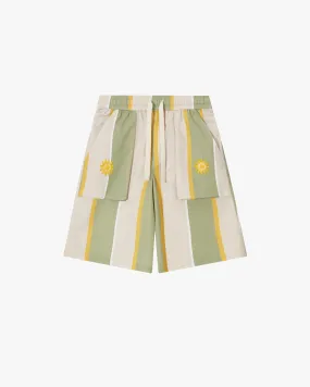 ESVEDRA SHORTS BEIGE/GREEN