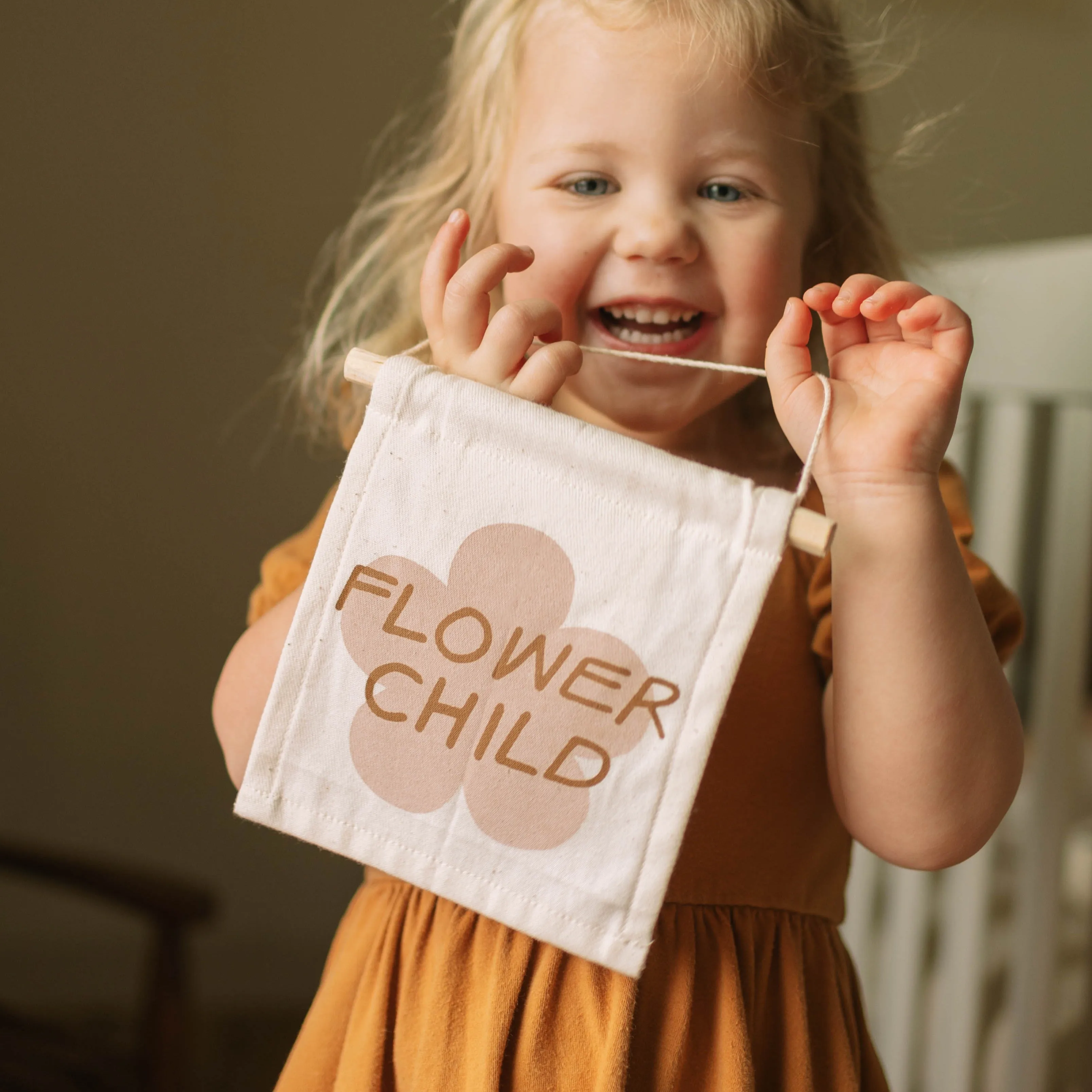 Flower Child Hanging Sign