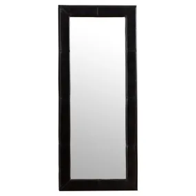 Full Length Leather Leaning Mirror