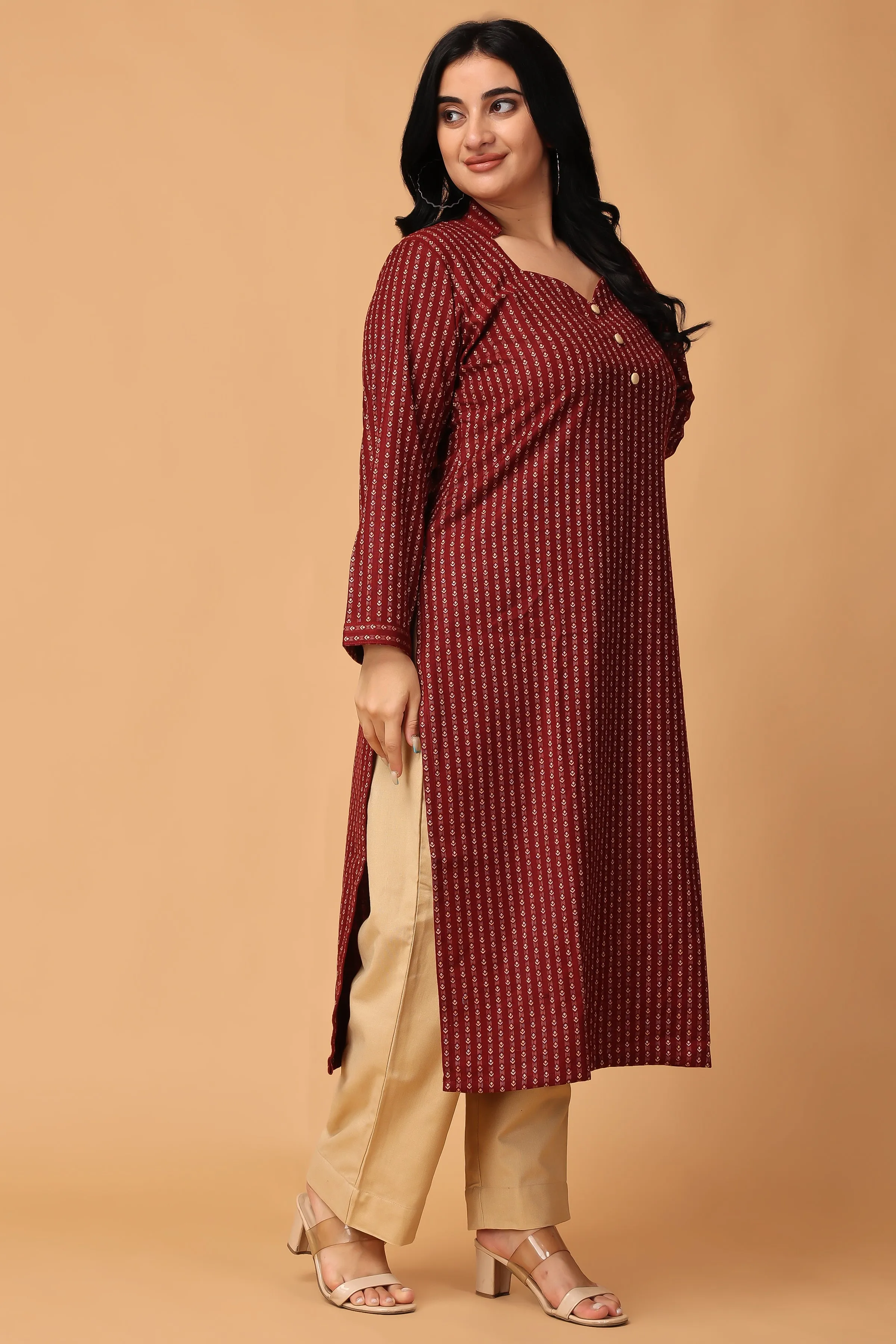 Furnace Flow Woollen Kurta Set