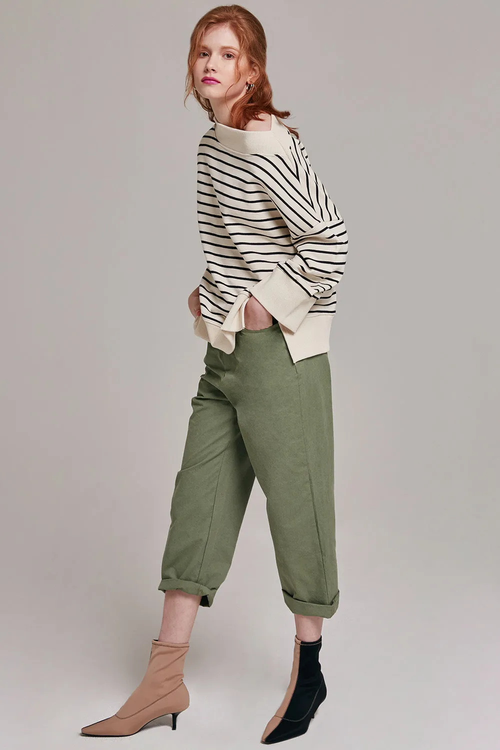 Hallie Wide Leg Cotton Pants