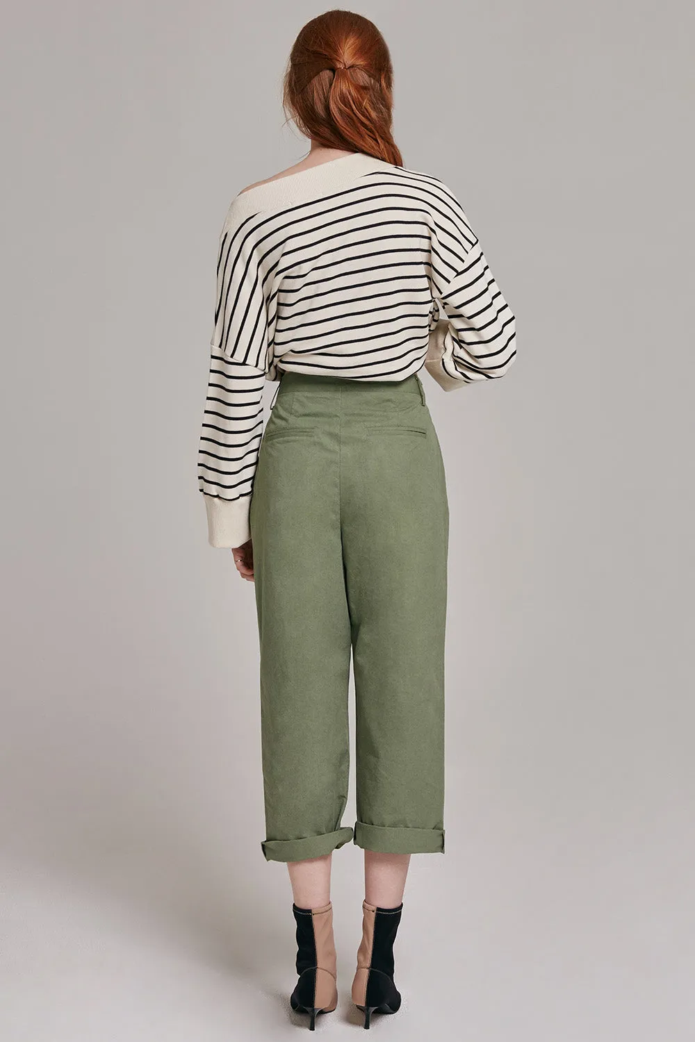 Hallie Wide Leg Cotton Pants