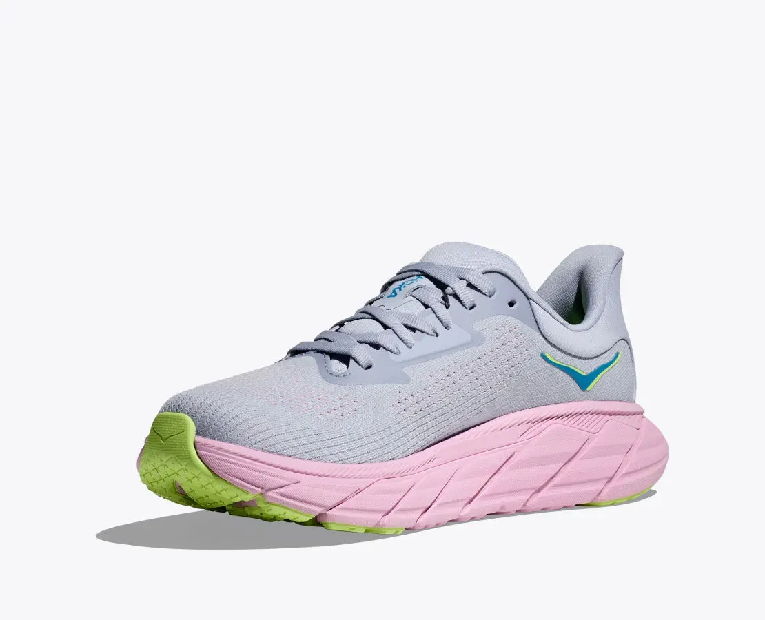 Hoka One One Arahi 7 Running Shoe - Gull / Pink Twilight