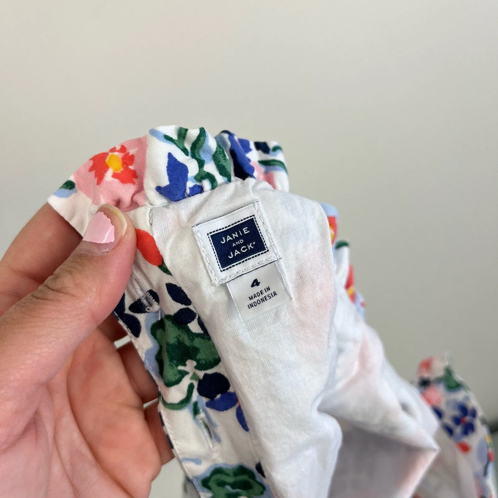 Janie and Jack Floral Jumpsuit 4T