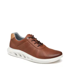 Optimized Title: Johnston & Murphy Mens Tan Activate U-Throat Lace-Up Shoes - Stylish Comfort and Versatile Design