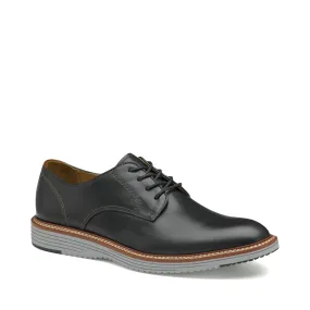 Johnston & Murphy Men's Upton Plain Toe Leather Lace Oxford in Black