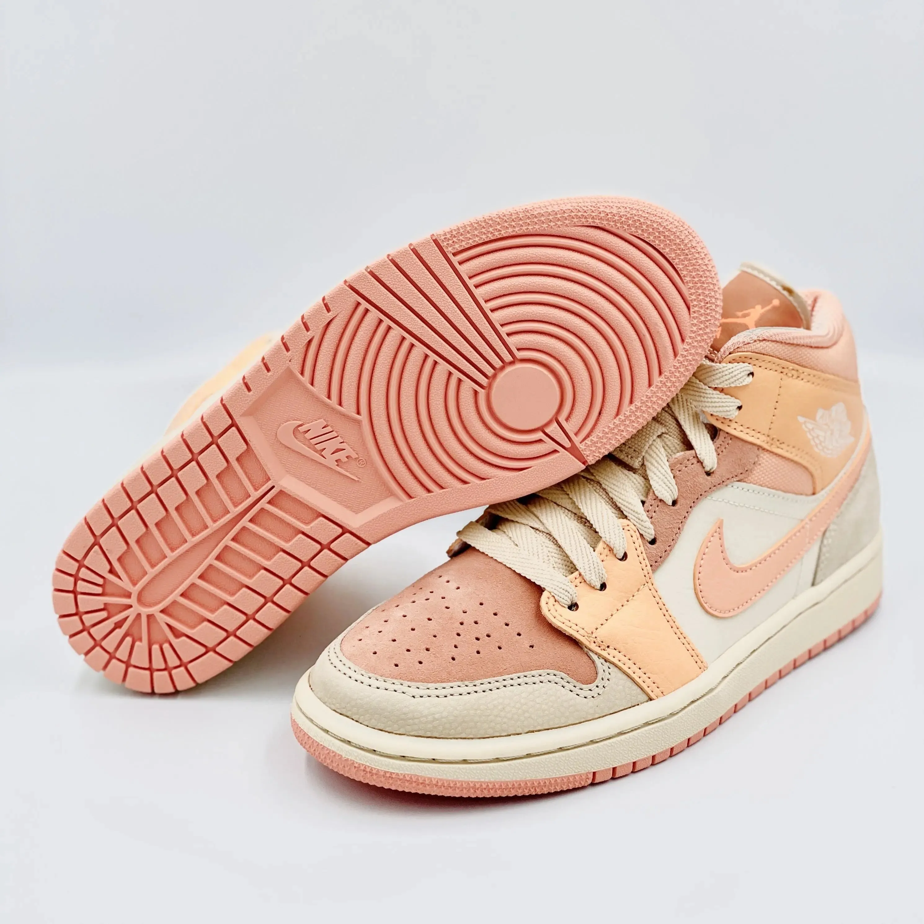 Jordan 1 Mid Apricot Orange