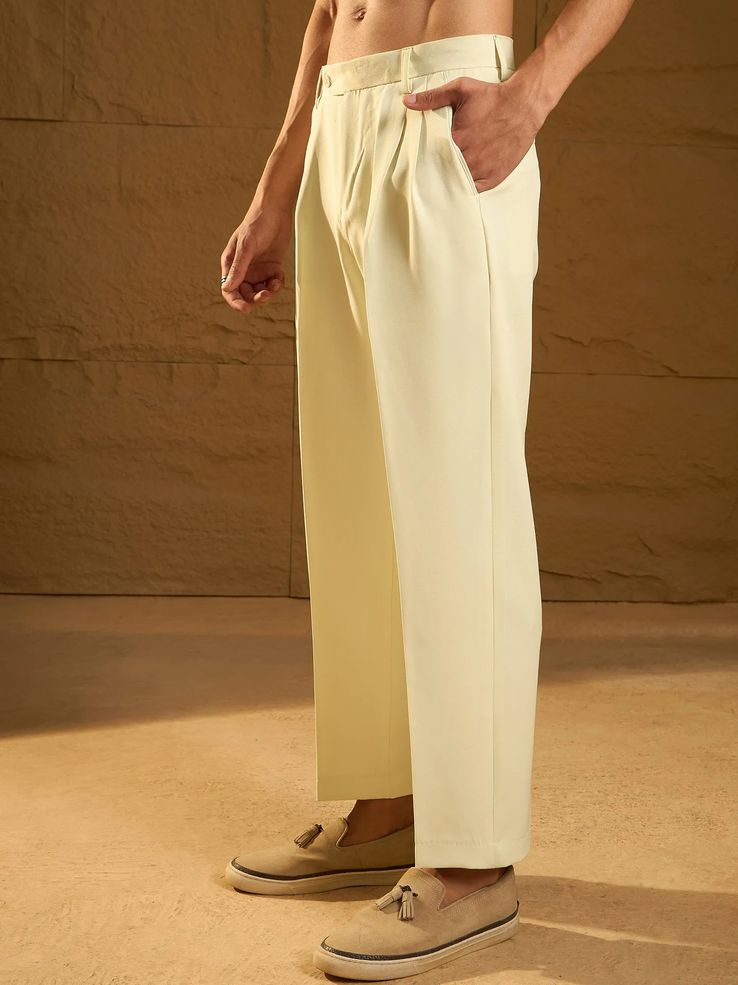 Korean Baggy Fit Double Pleated Trouser