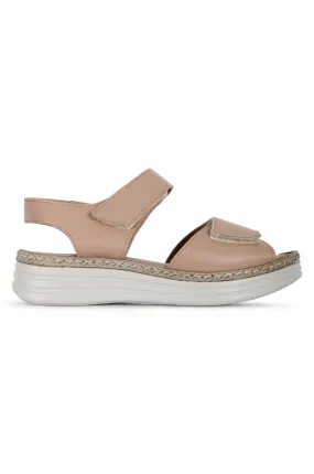 Made in Turkey Leather Sandal | TAUPE | ROSIE YY