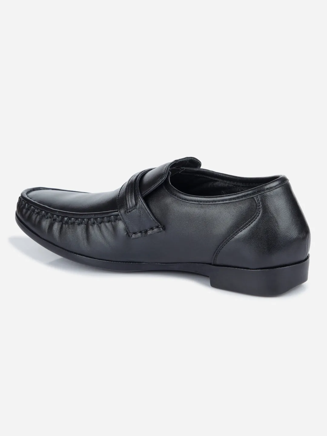 Men's Black Moc Formal Slip On (ID1106)