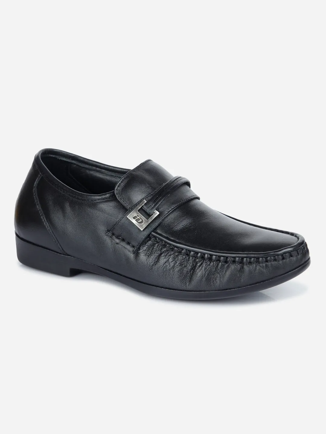 Men's Black Moc Formal Slip On (ID1106)