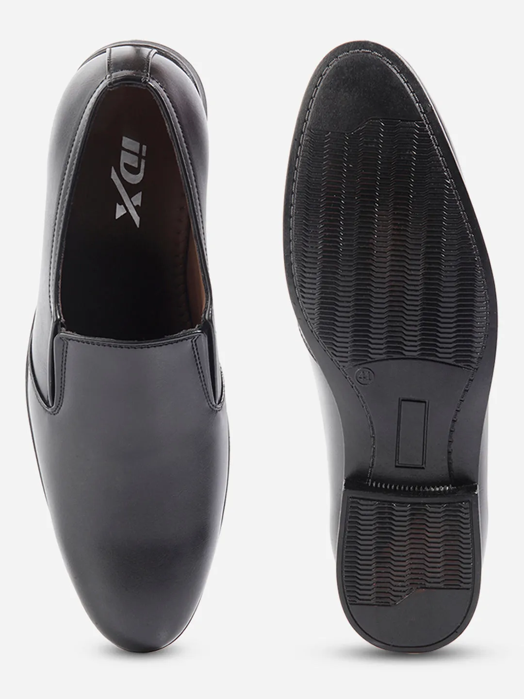 Men's Black Round Toe Slip On Formal (IX1075)