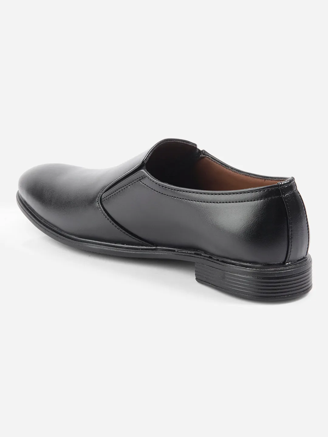 Men's Black Round Toe Slip On Formal (IX1075)