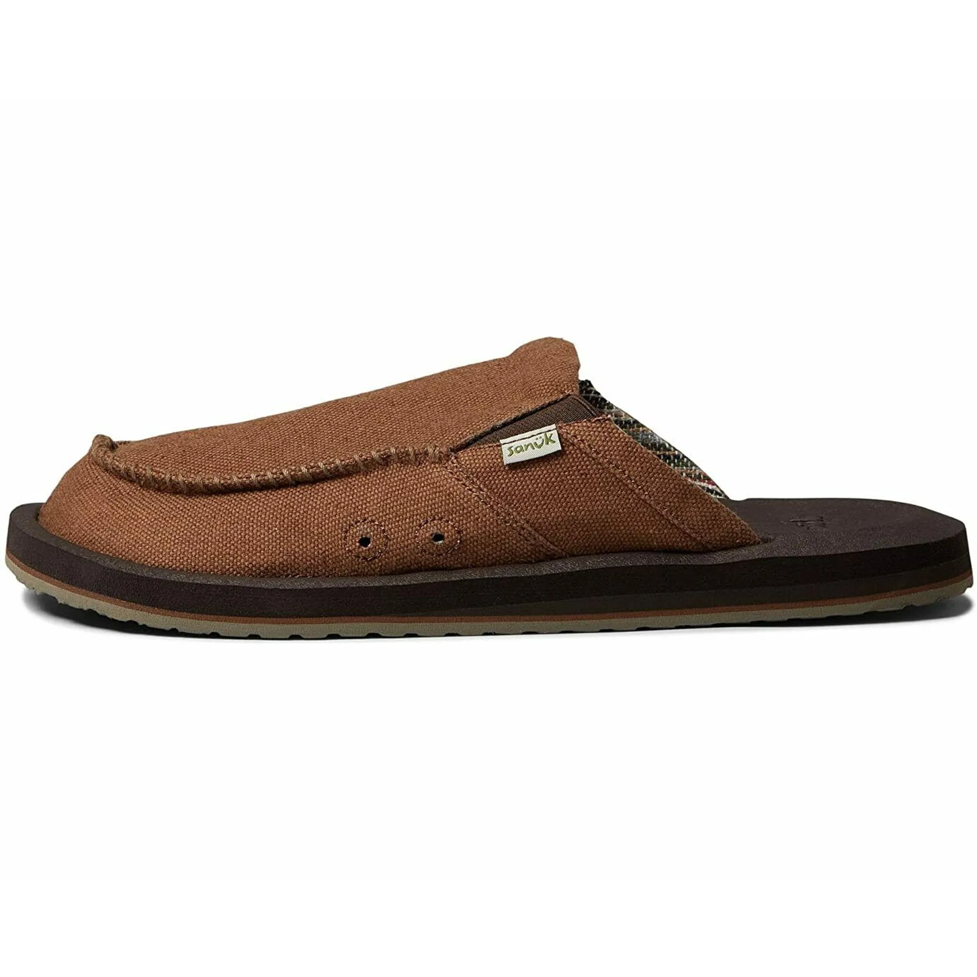 Men's Shoes Sanuk YOU GOT MY BACK SOFT TOP HEMP Loafers 1127214 BROWN