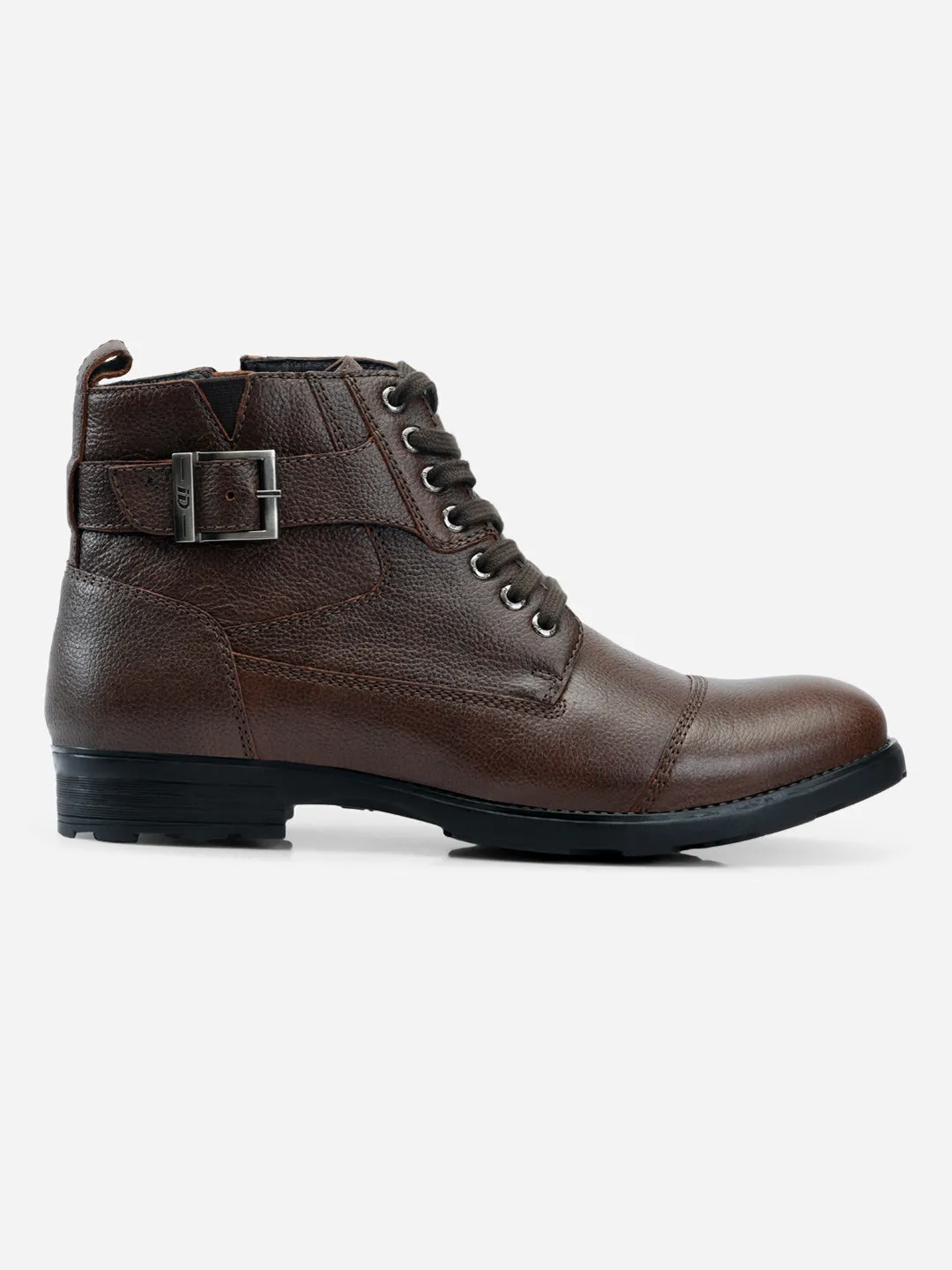 Men's Tan Leather Derby Boot (ID1102)