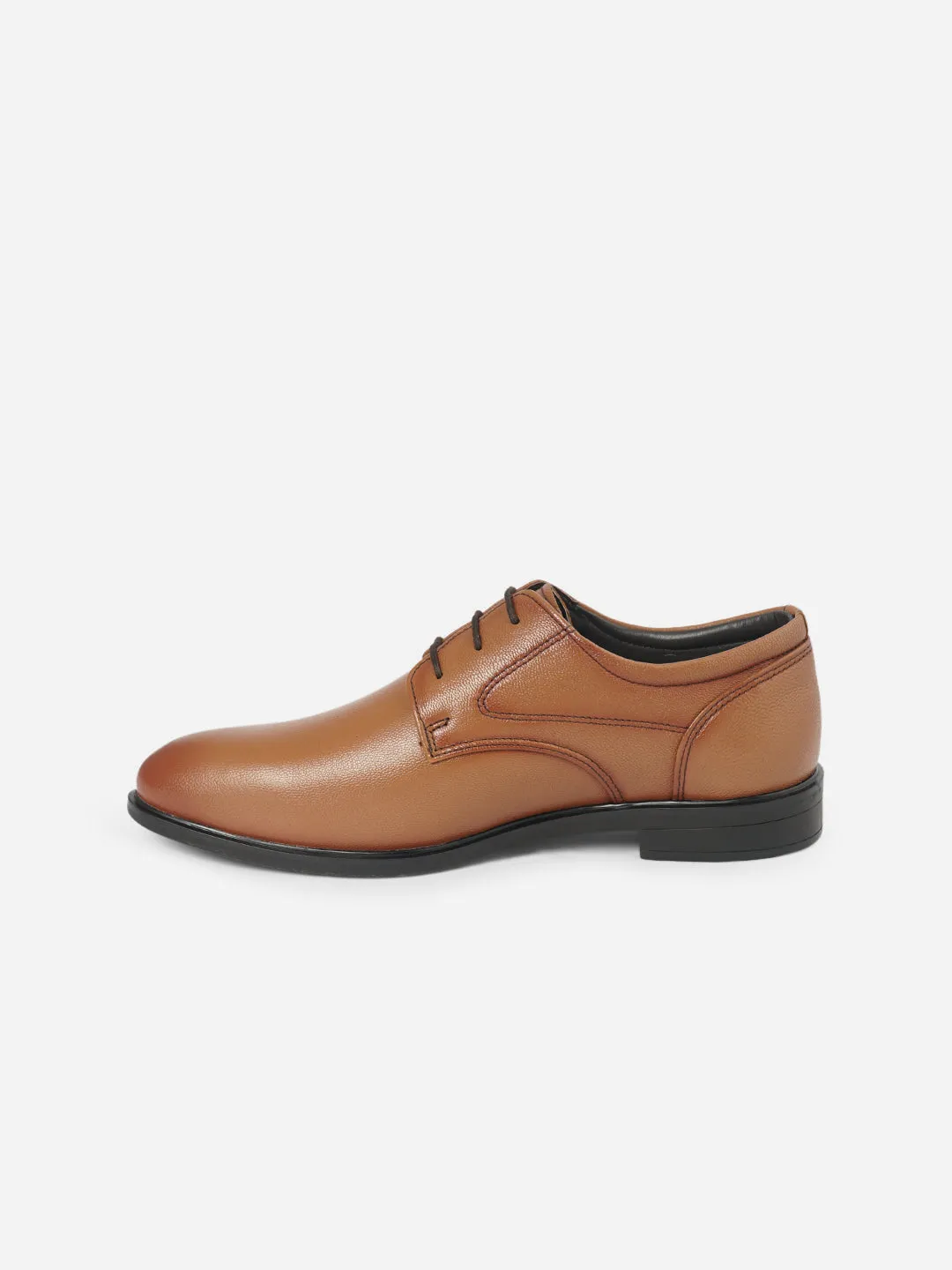 Men's Tan Round Toe Lace Up Formal (ID6023)