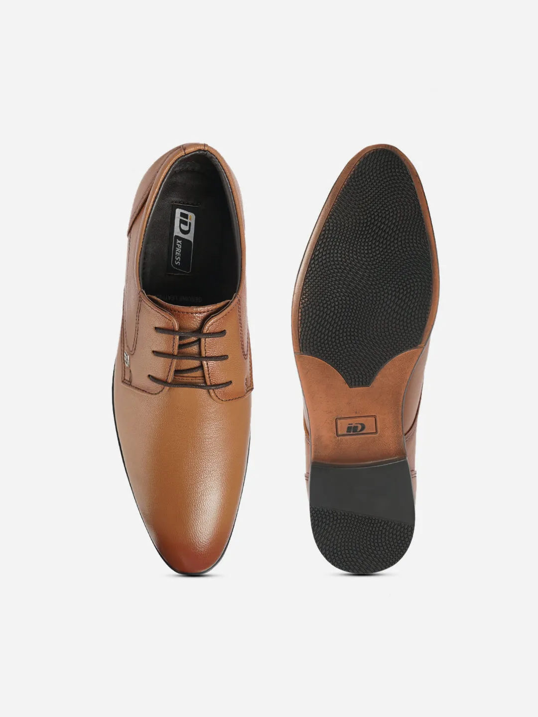 Men's Tan Round Toe Lace Up Formal (ID6023)