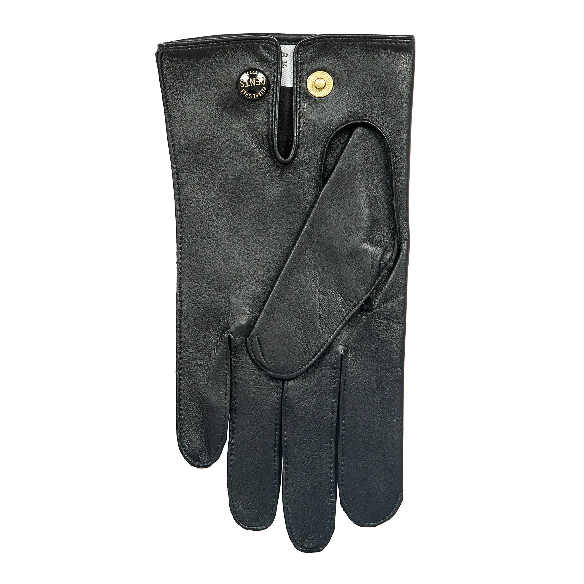 Men's Three-Point Leather Officer's Gloves