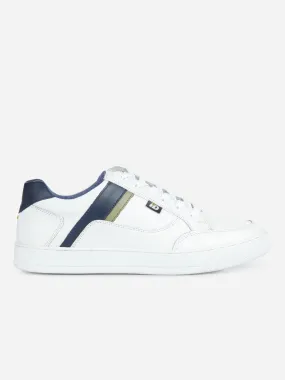 Men's White Lace Up Sneaker (ID3052)