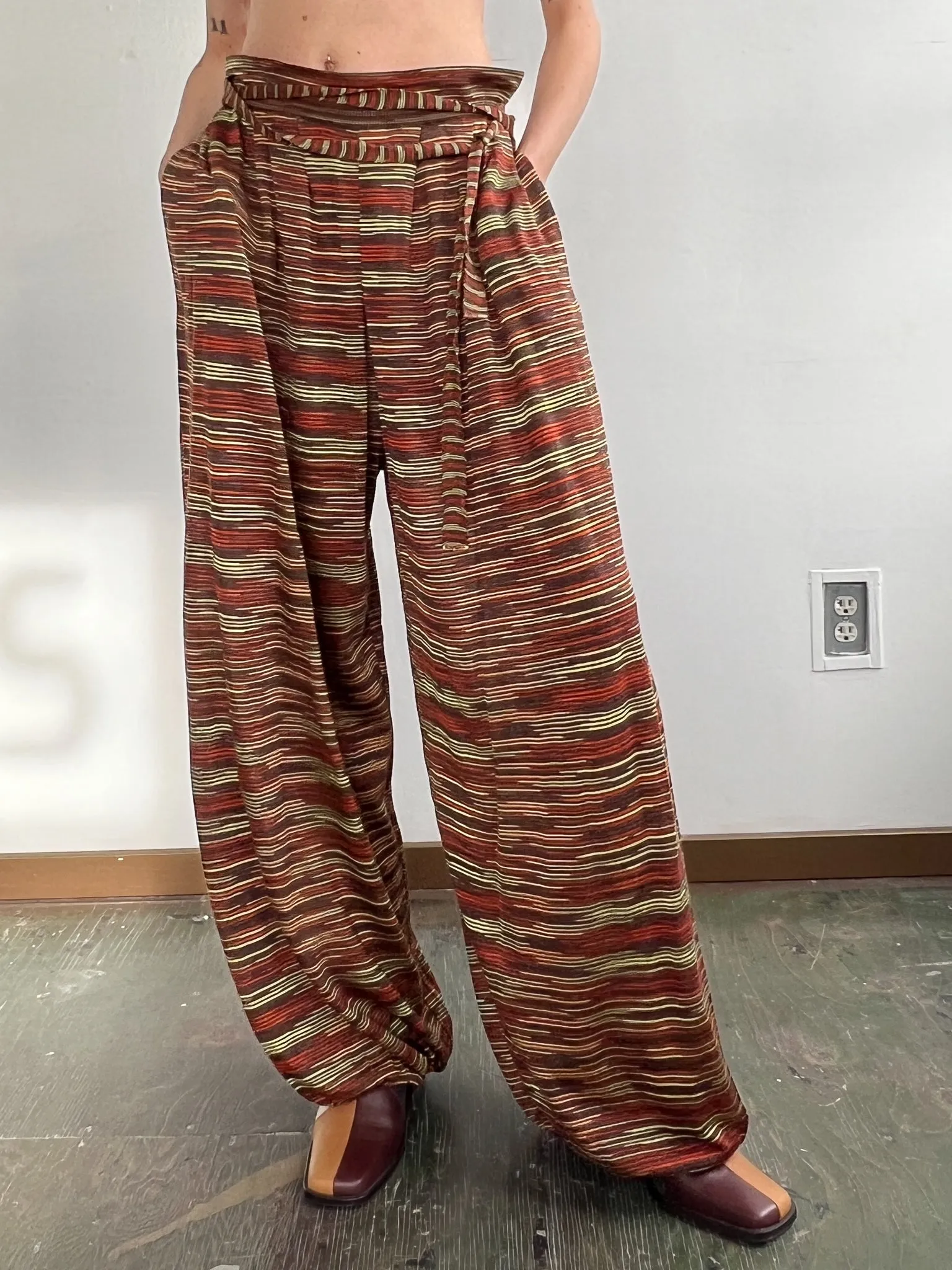 Missoni Woven Wide Leg Pants (M)