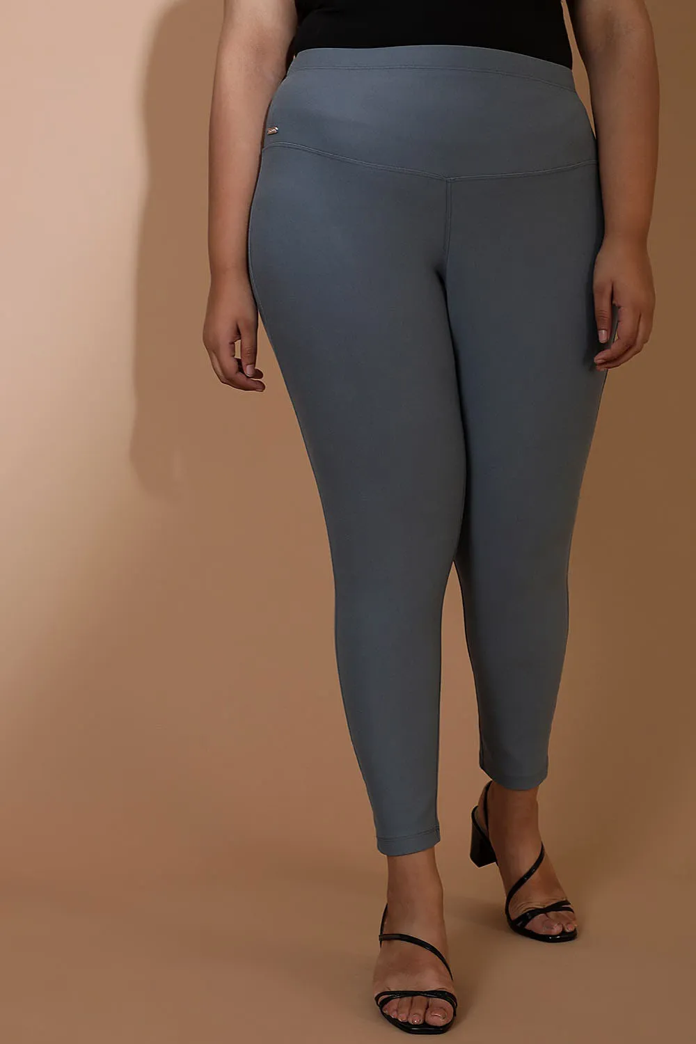 Mist Blue Tummy Tucker Jeggings