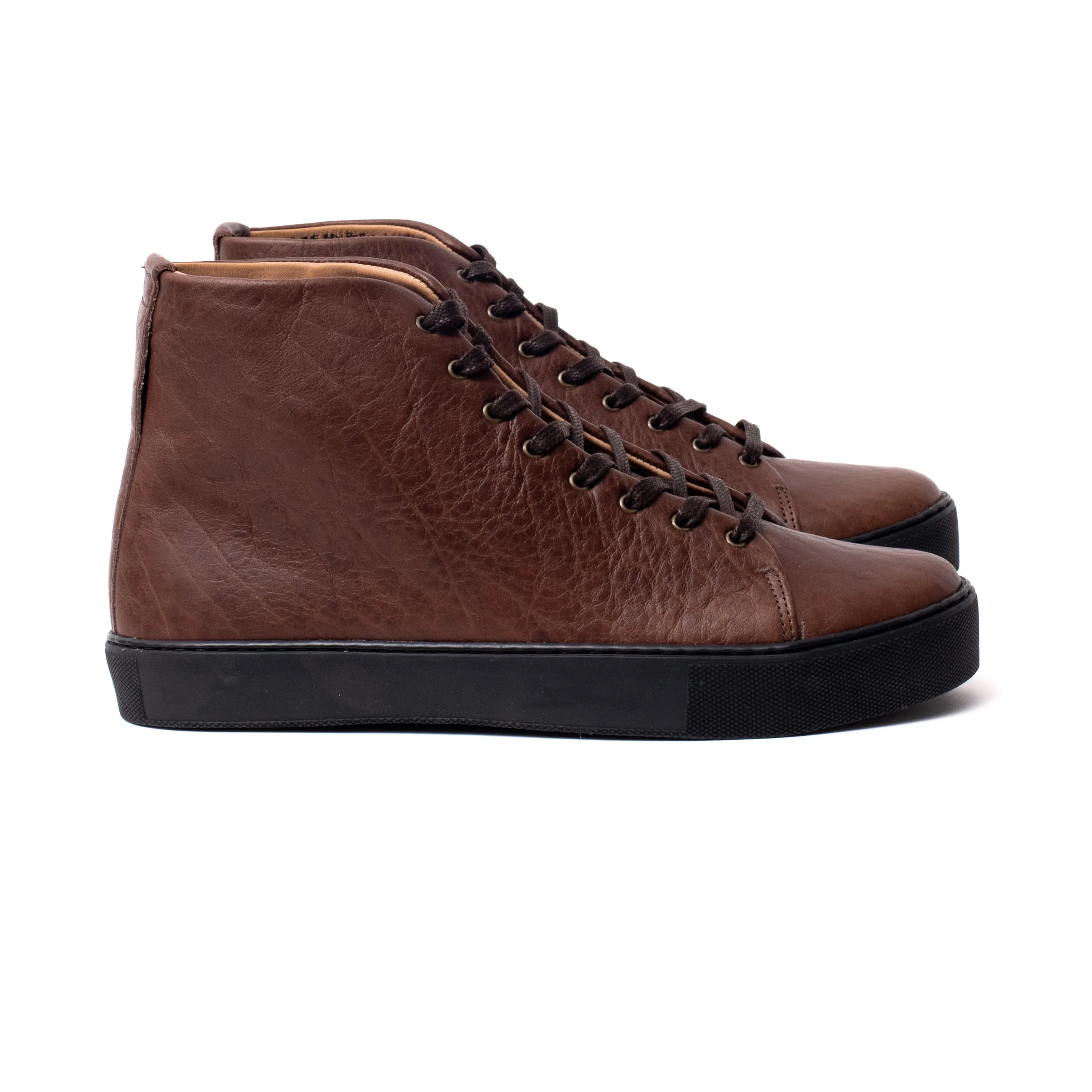 Overstone Hi Derby - Brown Horween Buffalo