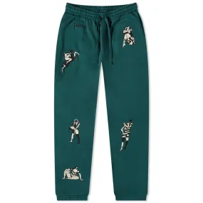 Parra Life Experience Sweatpants - Pine Green