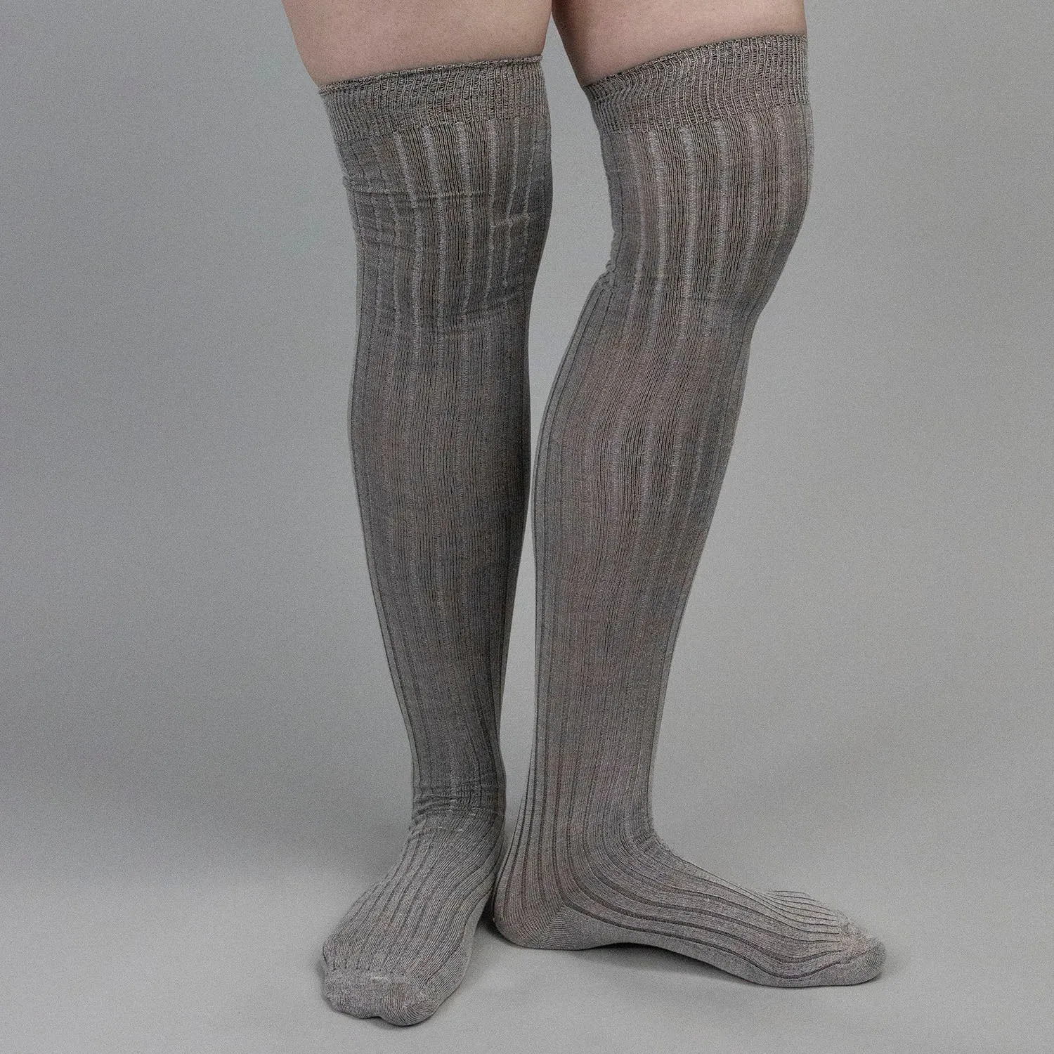 "Fine Ribbed" or "Derby Rib" Silk Stockings