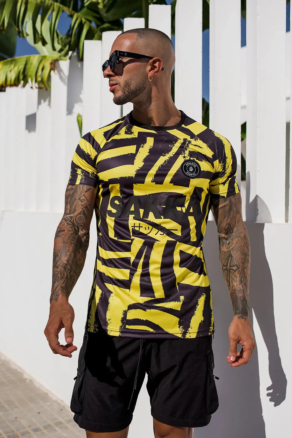 Sakka Football Tee - Yellow