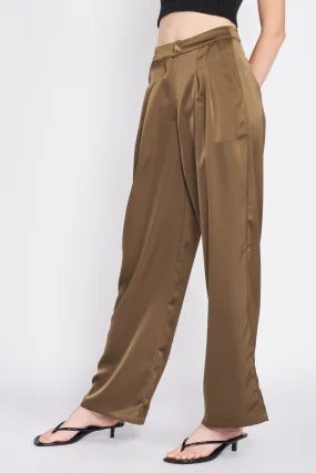 Satin Straight Leg Pant