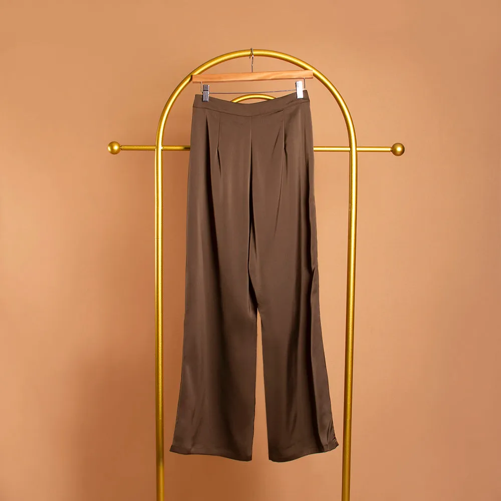 Satin Straight Leg Pant