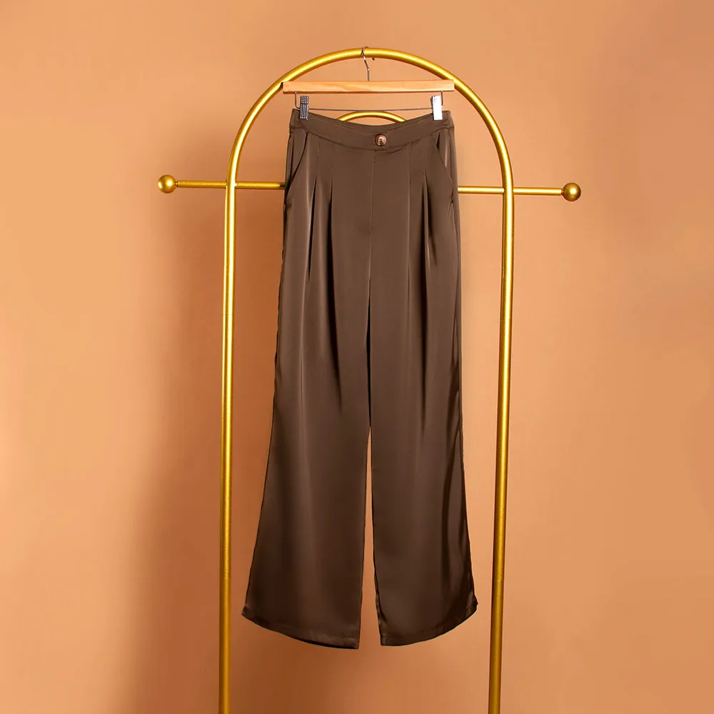 Satin Straight Leg Pant