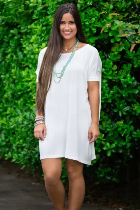 Short Sleeve Piko Tunic - Off White