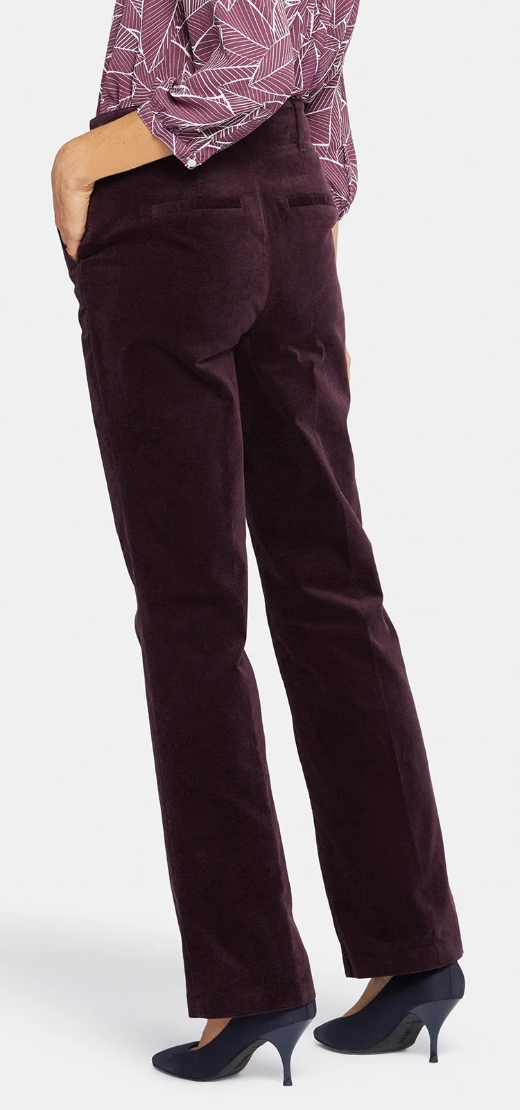 Straight Leg Trouser Paars | Eggplant