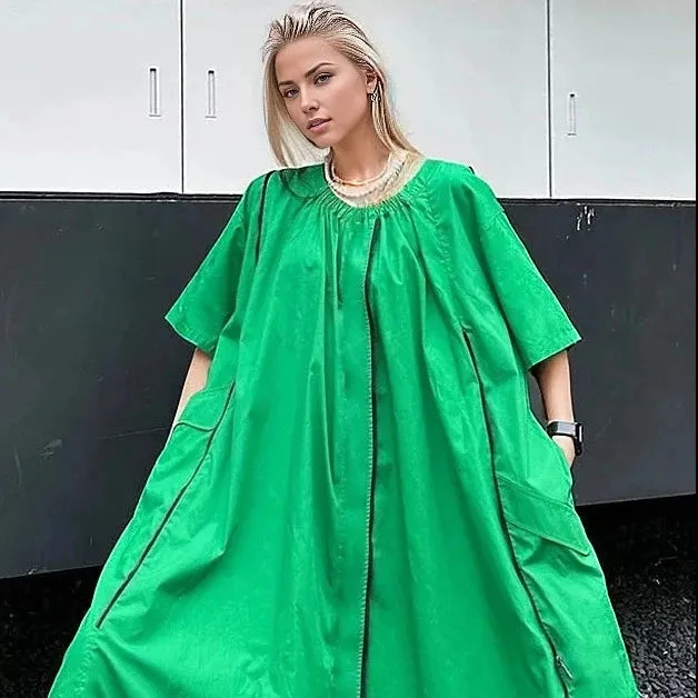 Urban Meets Urban Relaxed Fit Green Dress