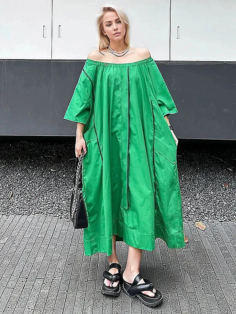 Urban Meets Urban Relaxed Fit Green Dress