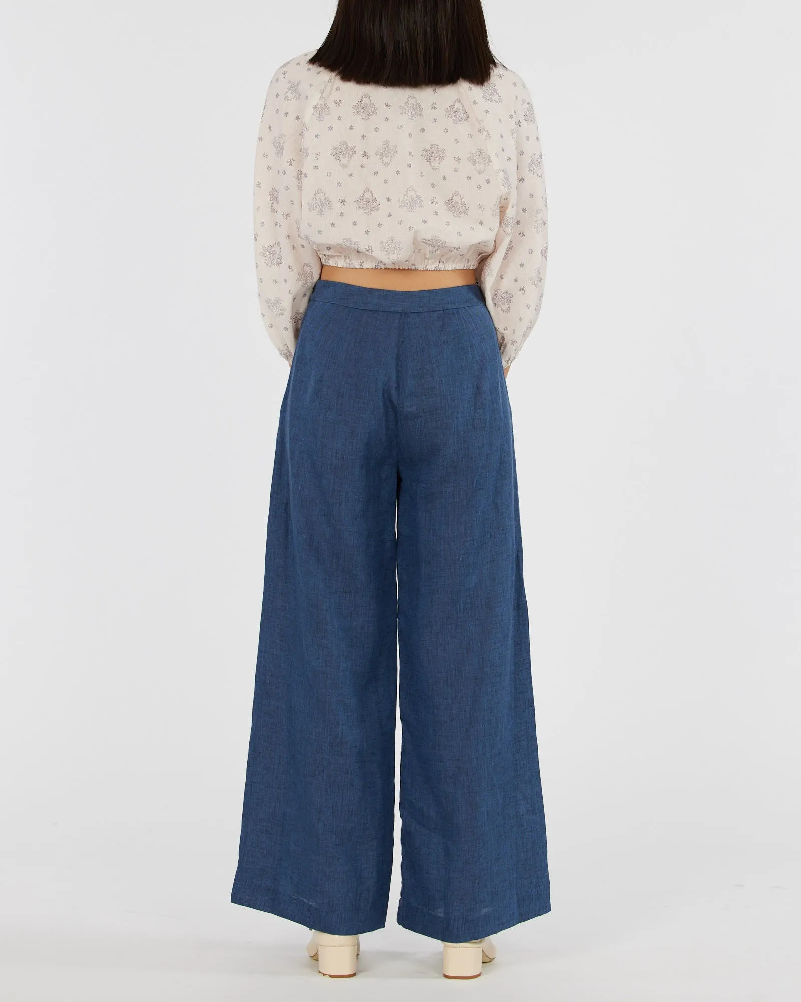 Vento Linen Pant - Ocean