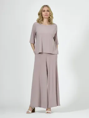 Wide Leg Pant - Oyster