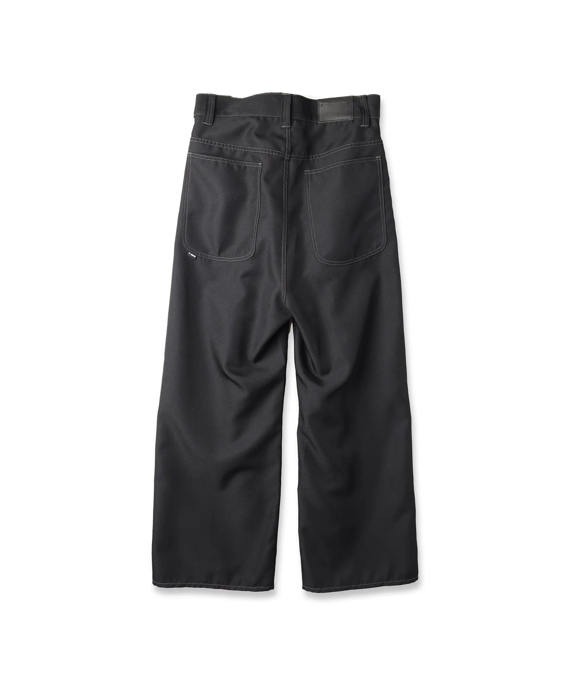 WIDE ONE TUCK STRAIGHT PANTS "BLACK"